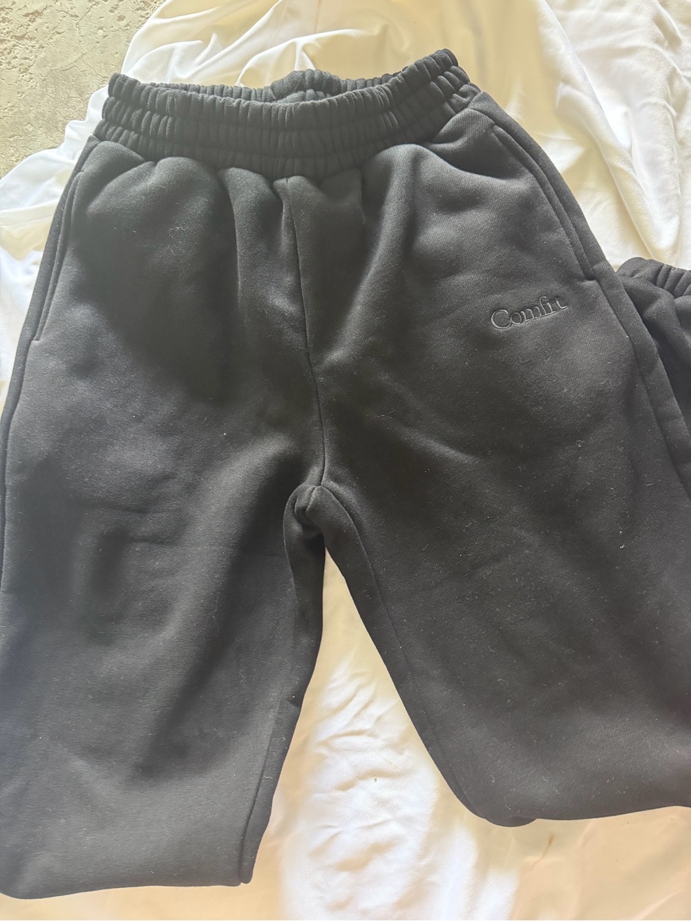 Comfit Men's Black Fleece Joggers